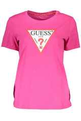 Футболка женская Guess Jeans, розовая цена и информация | Женские футболки | pigu.lt