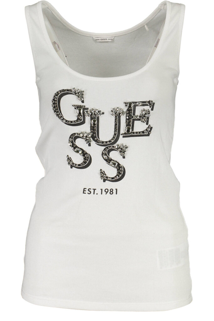 Marškinėliai moterims Guess Jeans W1GP0JK1811, balti kaina ir informacija | Marškinėliai moterims | pigu.lt