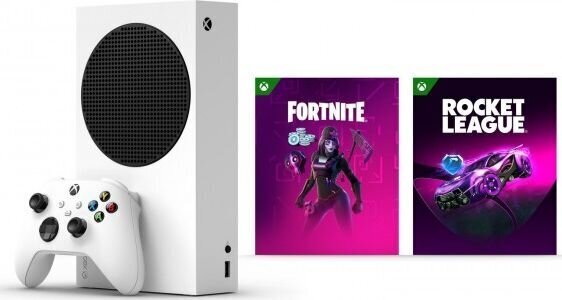 Microsoft Xbox Series S + Fortnite + Rocket League цена и информация | Žaidimų konsolės | pigu.lt