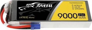 Tattu Аккумулятор Татту 9000mAh 22.2V 25C 6S1P цена и информация | Батарейки | pigu.lt