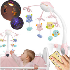Lovos karuselė su projektoriumi RK813 kaina ir informacija | Žaislai kūdikiams | pigu.lt
