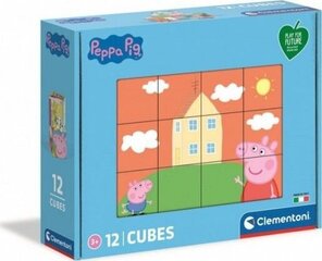 Kubelių dėlionė Clementoni Peppa Pig kaina ir informacija | Lavinamieji žaislai | pigu.lt