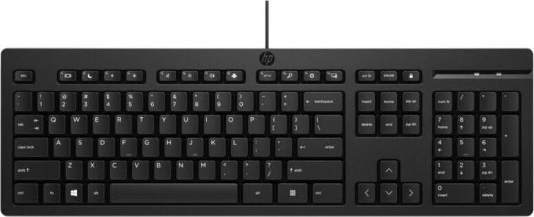 HP 125 (266C9AA), juoda kaina ir informacija | Klaviatūros | pigu.lt
