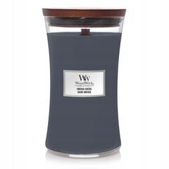 WoodWick kvapioji žvakė Indigo Suede, 609.5 g kaina ir informacija | Žvakės, Žvakidės | pigu.lt