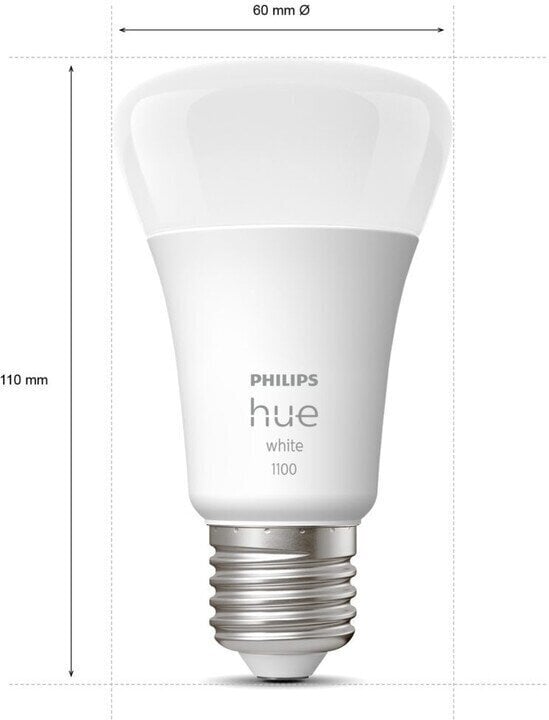 LED lemputės Philips Hue E27 9.5W 1100lm, 3 vnt kaina ir informacija | Elektros lemputės | pigu.lt