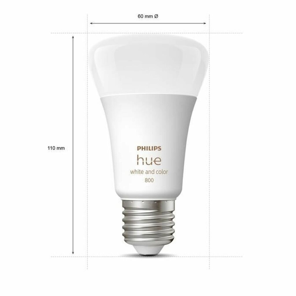LED lemputė Philips E27, 806 lm, 6500 K, 2 vnt. kaina ir informacija | Elektros lemputės | pigu.lt