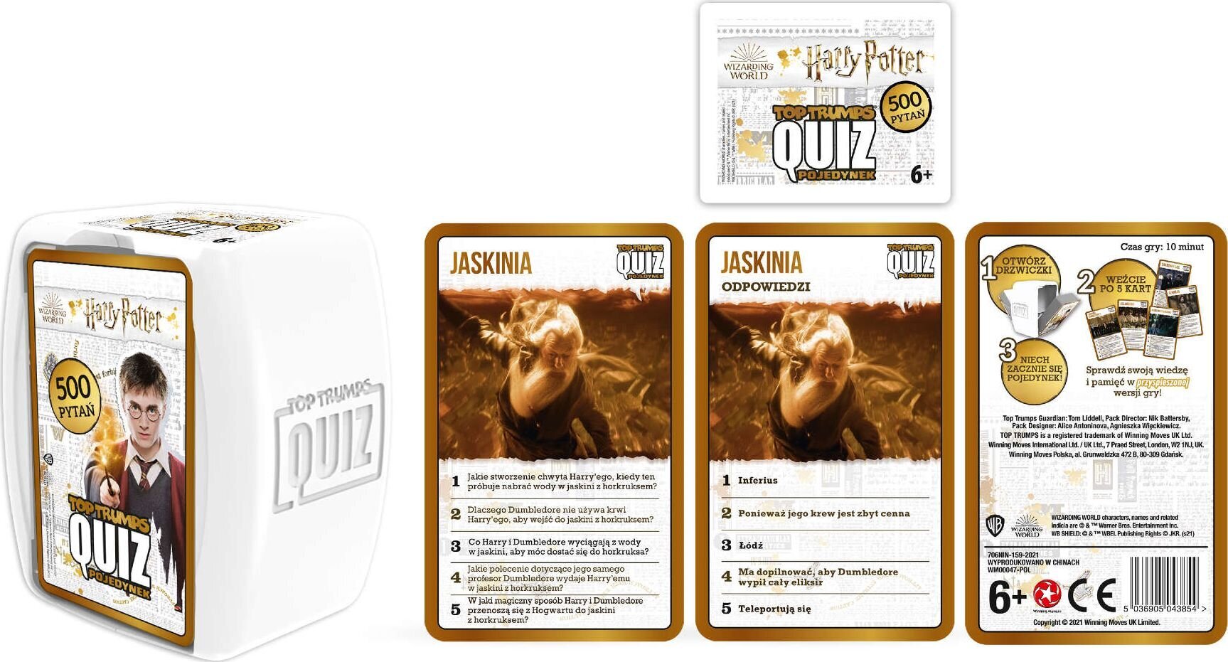 500 klausimų žaidimas-viktorina Harry Poter Top Trumps цена и информация | Lavinamieji žaislai | pigu.lt