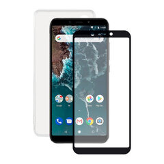 Защита для экрана из каленого стекла для телефона + чехол для мобильного телефона Xiaomi Mi A2 Contact цена и информация | Чехлы для телефонов | pigu.lt
