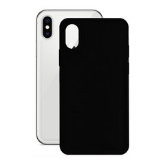 Чехол для мобильного телефона iPhone X/XS Ksix Duo Soft Cam Protect Чёрный цена и информация | Чехлы для телефонов | pigu.lt