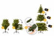 Dirbtinė kalėdų eglutė Nepal, 1.80 m, PVC+PE, 6996 цена и информация | Eglutės, vainikai, stovai | pigu.lt