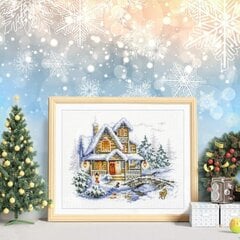 Siuvinėjimo rinkinys Magic Needle "Winter Cottage" 110-042 kaina ir informacija | Siuvinėjimo priemonės | pigu.lt