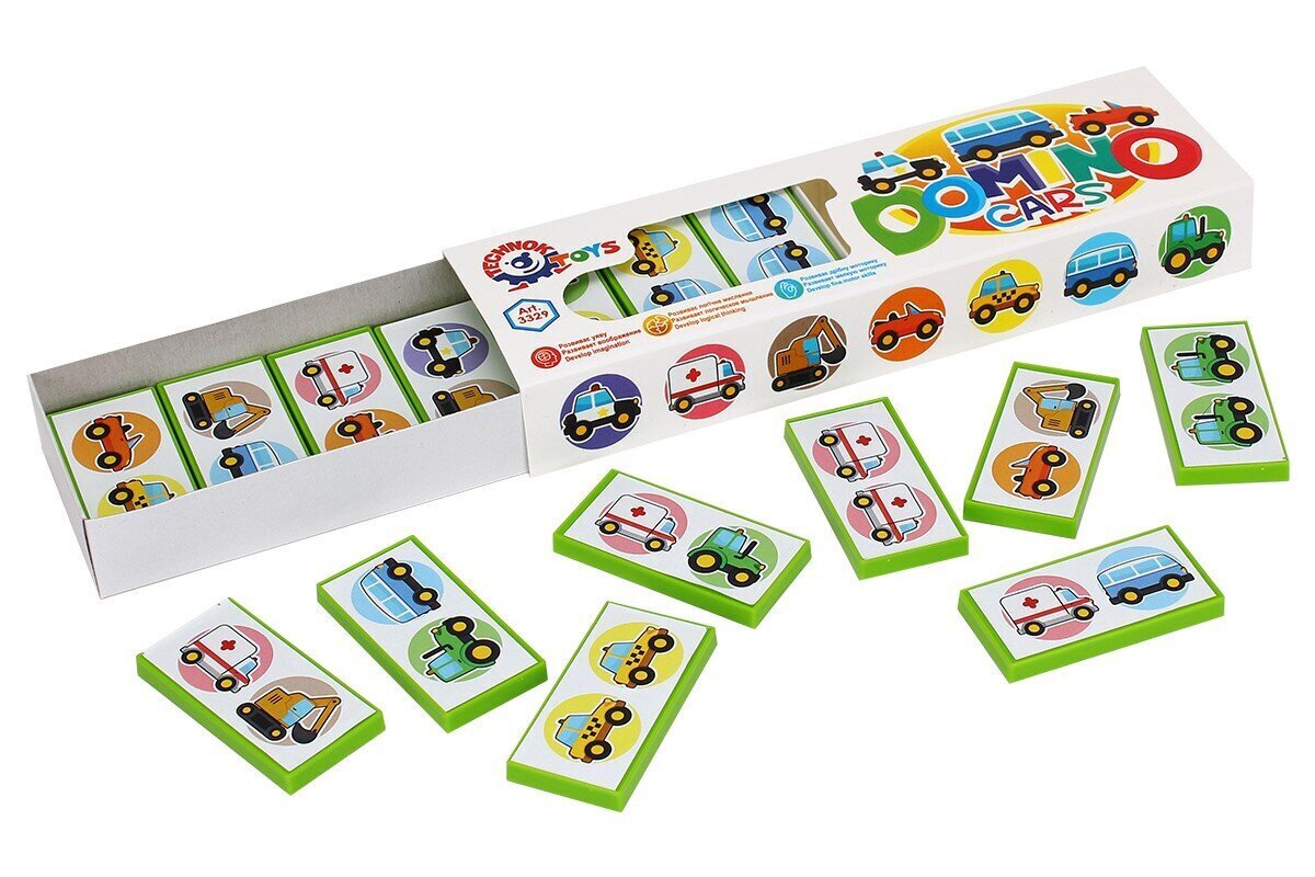 Stalo žaidimas domino, transporto priemonės kaina ir informacija | Lavinamieji žaislai | pigu.lt
