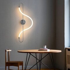 Sieninis LED šviestuvas su pultu Long, Chrome цена и информация | Настенные светильники | pigu.lt