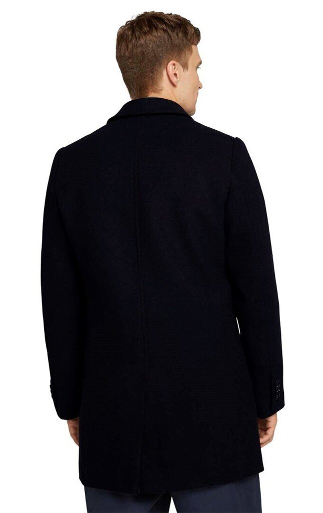 Tom Tailor vyriškas pavasario-rudens paltas, tamsiai mėlynas kaina ir informacija | Vyriški paltai  | pigu.lt