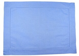 Mėlyna lininė servetėlė - staltiesė kaina ir informacija | Staltiesės, servetėlės | pigu.lt