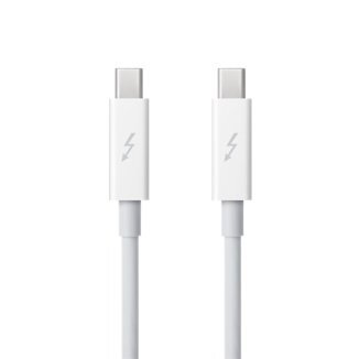 Apple Thunderbolt Cable (0.5 m, white) - MD862ZM/A kaina ir informacija | Kabeliai ir laidai | pigu.lt