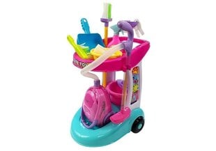 Vaikiškas valymo rinkinys Lean Toys, rožinis kaina ir informacija | Žaislai mergaitėms | pigu.lt