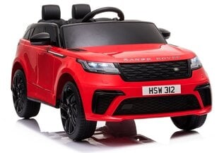 Dvivietis vaikiškas elektromobilis Range Rover raudonas lakuotas kaina ir informacija | Elektromobiliai vaikams | pigu.lt