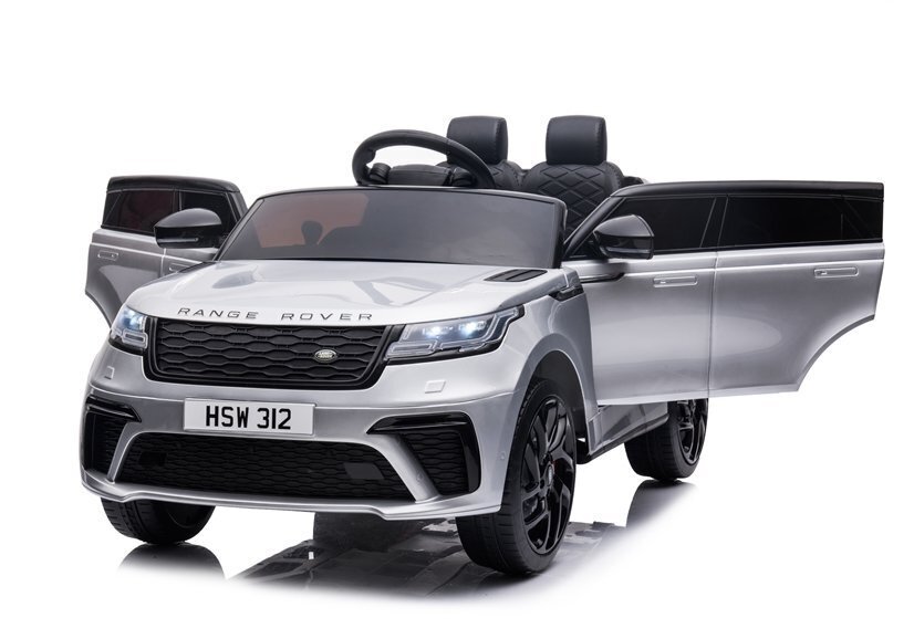 Dvivietis vaikiškas automobilis Lean Cars Range Rover QY2088, sidabrinis kaina ir informacija | Elektromobiliai vaikams | pigu.lt