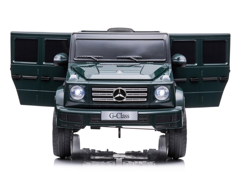 Elektromobilis vaikams Mercedes G500 žalias kaina ir informacija | Elektromobiliai vaikams | pigu.lt