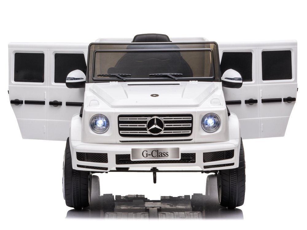 Elektromobilis vaikams Mercedes G500 baltas kaina ir informacija | Elektromobiliai vaikams | pigu.lt