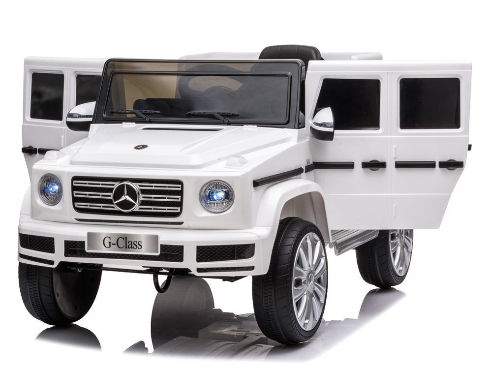 Elektromobilis vaikams Mercedes G500 baltas цена и информация | Elektromobiliai vaikams | pigu.lt