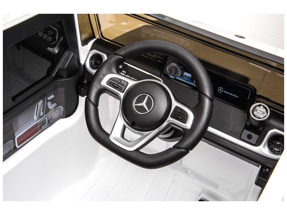 Elektromobilis vaikams Mercedes G500 baltas kaina ir informacija | Elektromobiliai vaikams | pigu.lt