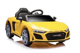 Vienvietis elektromobilis vaikams AUDI R8 A300, geltonas kaina ir informacija | Elektromobiliai vaikams | pigu.lt