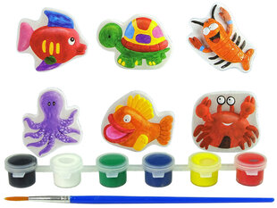 Jūros gyvūnų formų iš gipso tapybos rinkinys kaina ir informacija | Žaislai mergaitėms | pigu.lt