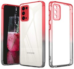ColorFul Hard Case For Samsung Galaxy S20 FE, juodas, raudonas kaina ir informacija | Telefono dėklai | pigu.lt