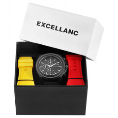 Laikrodis Excellanc su trimis keičiamais dirželiais kaina ir informacija | Vyriški laikrodžiai | pigu.lt