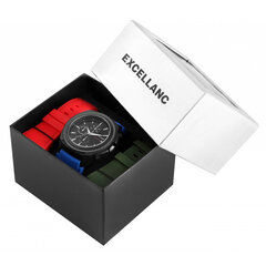 Часы Excellanc с тремя сменными ремешками цена и информация | Мужские часы | pigu.lt