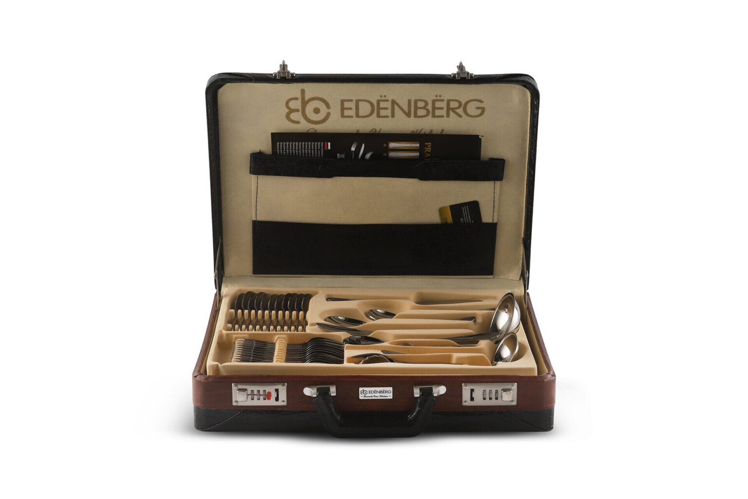 Edenberg 72 dalių stalo įrankių rinkinys цена и информация | Virtuvės įrankiai | pigu.lt