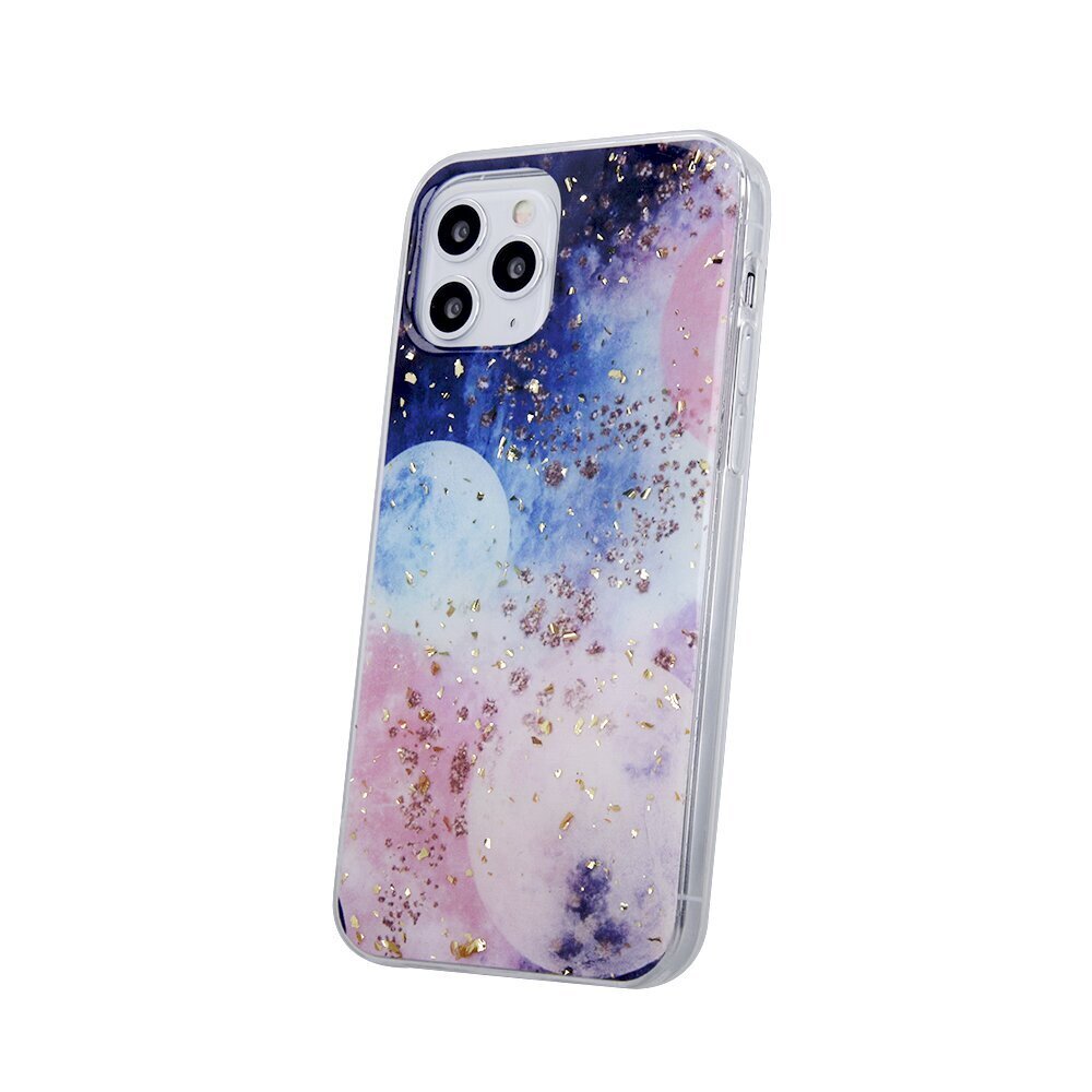 Fusion Gold Glam Galactic silikoninis dėklas, skirtas Samsung A226 Galaxy A22 5G kaina ir informacija | Telefono dėklai | pigu.lt