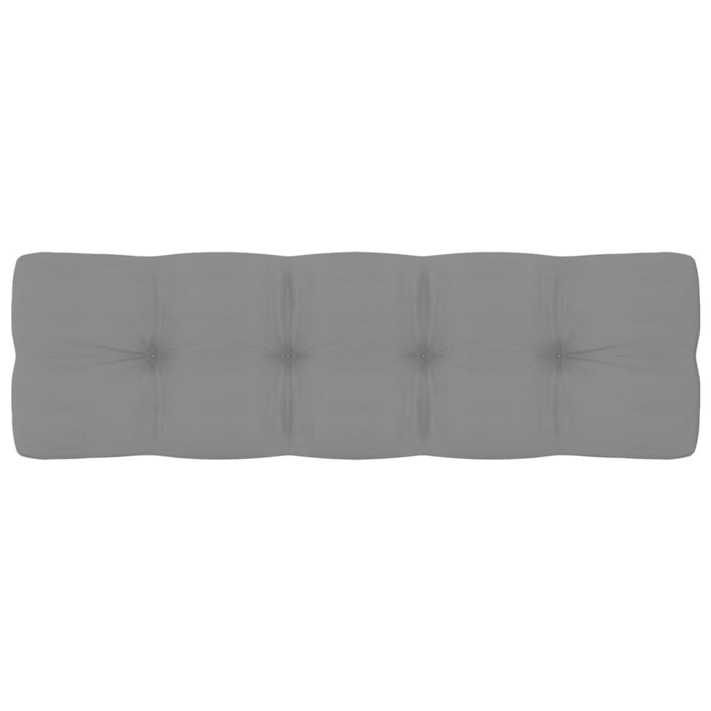 Pagalvėlės sofai iš palečių, 2 vnt., pilkos kaina ir informacija | Pagalvės, užvalkalai, apsaugos | pigu.lt