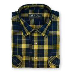 Рубашка фланелевая мужская NORDIC, прямой силуэт, с длинным рукавом 4037-46 цена и информация | Рубашка мужская | pigu.lt