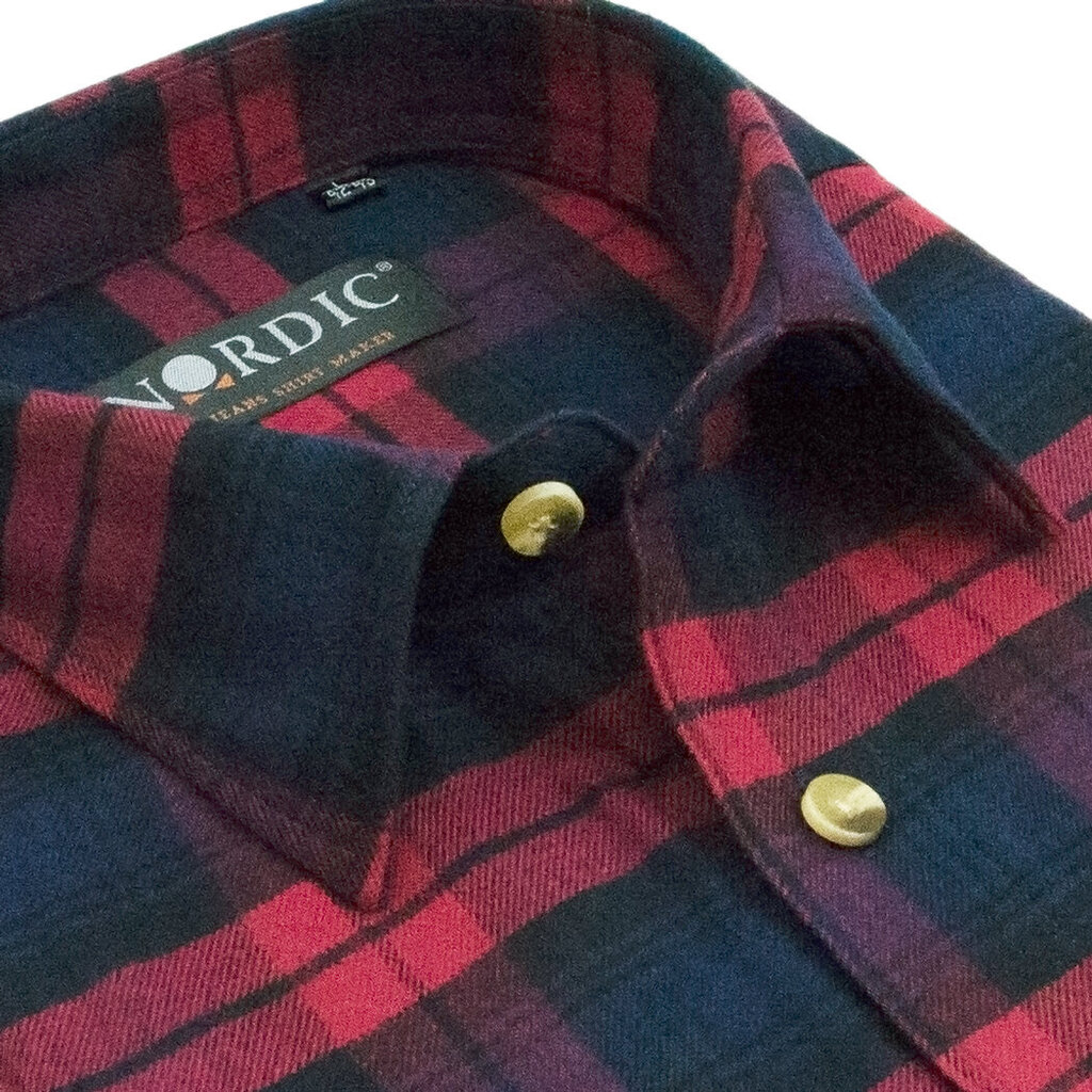 Flaneliniai marškiniai vyrams Nordic 4039, įvairių spalvų kaina ir informacija | Vyriški marškiniai | pigu.lt