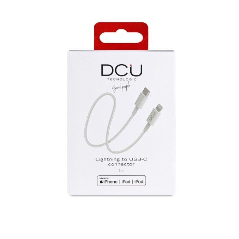 USB-C - Lightning kabelis, skirtas iPhone, 1 m, baltas kaina ir informacija | Laidai telefonams | pigu.lt