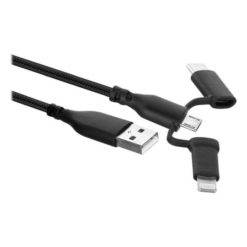 Ewent EW1376, USB-C/Lightnin, 1 m kaina ir informacija | Kabeliai ir laidai | pigu.lt