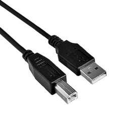 Nanocable USB A - USB B kabelis, 3 m, juodas kaina ir informacija | Laidai telefonams | pigu.lt