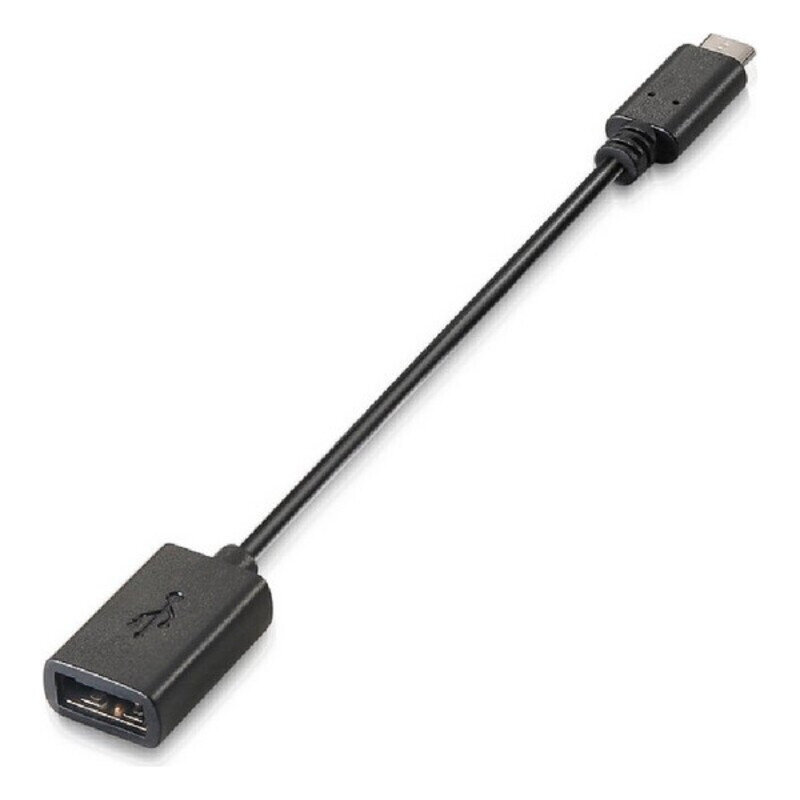 Nanocable USB 2.0 laidas, juodas, 0.15 m цена и информация | Laidai telefonams | pigu.lt