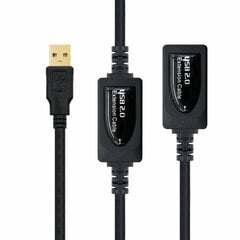 Удлинительный USB-кабель Nanocable 10.01.0212 10 м цена и информация | Адаптеры, USB-разветвители | pigu.lt