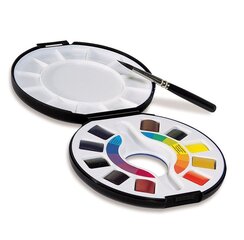 Akvarelinių dažų rinkinys Raphael Campus Travel Box 10x1/2 su priedais kaina ir informacija | Piešimo, tapybos, lipdymo reikmenys | pigu.lt