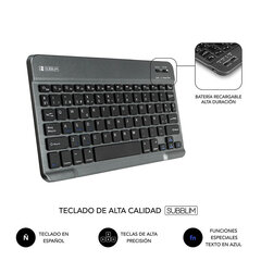 Subblim Teclado Keytab PRO, 10.1" kaina ir informacija | Planšečių, el. skaityklių dėklai | pigu.lt