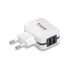 Сетевое зарядное устройство TooQ AATCAT0150 USB x 2 17Вт цена и информация | Зарядные устройства для телефонов | pigu.lt