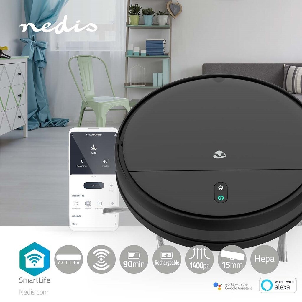 Nedis SmartLife kaina ir informacija | Dulkių siurbliai-robotai | pigu.lt