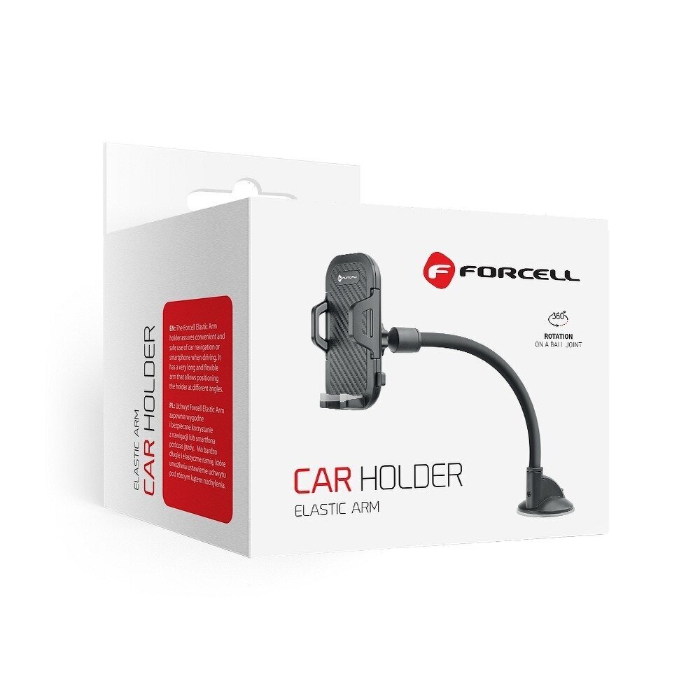 FORCELL Bracket automobilinis laikiklis su ilga lanksčia 17cm rankena / car holder цена и информация | Telefono laikikliai | pigu.lt