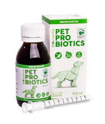 Papildas šunims ir katėms PET Probiotics, 100 ml цена и информация | Vitaminai, papildai, antiparazitinės priemonės šunims | pigu.lt