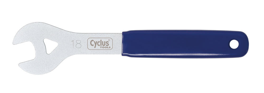 Įrankis Cyclus Tools hub cone spanner 18 mm, mėlynas kaina ir informacija | Įrankiai, priežiūros priemonės dviračiams | pigu.lt