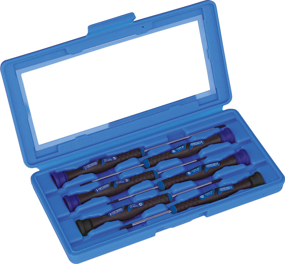 Raktų komplektas Cyclus Tools screwdrivers for precision mechanics, mėlynas/juodas kaina ir informacija | Įrankiai, priežiūros priemonės dviračiams | pigu.lt